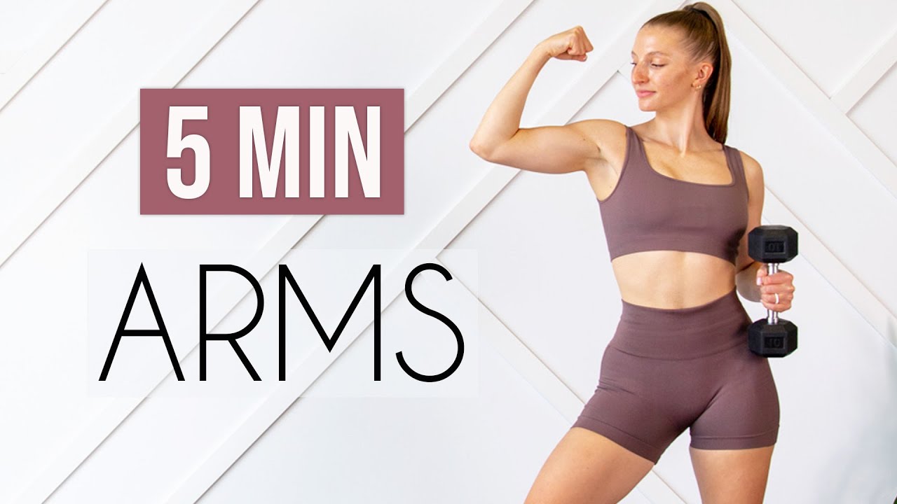 5 Min Arm Workout With Weights Upper Body Toning